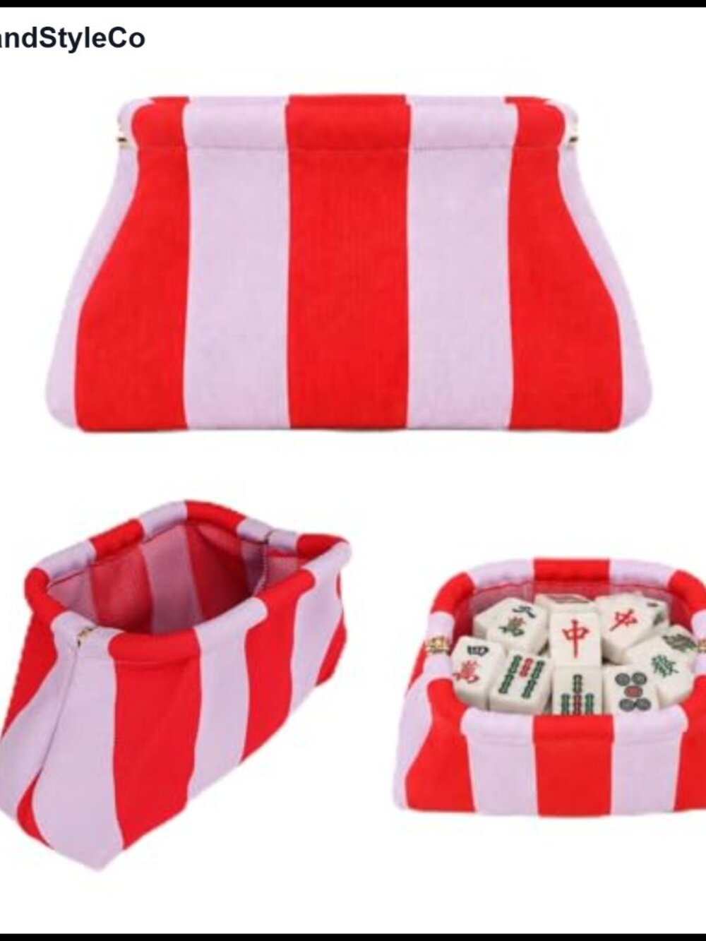 Crochet Woven Clutch Beach Bag Evening Purse Travel Pouch